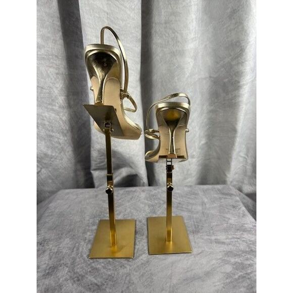 Steve Madden Womens Size US 8M Locke Strappy Thong Champagne Dress Heels - Picture 3 of 7